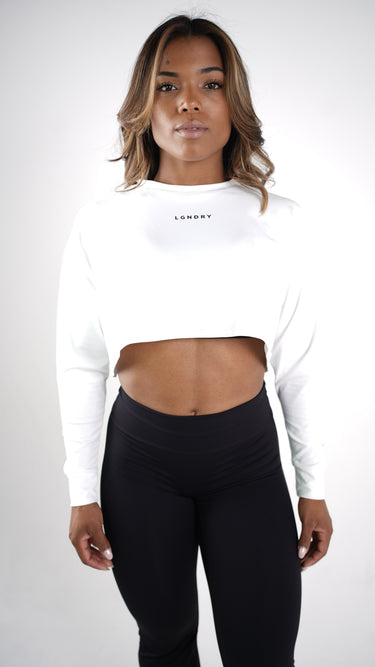 SILKFORM LONG SLEEVE CROPPED TEE