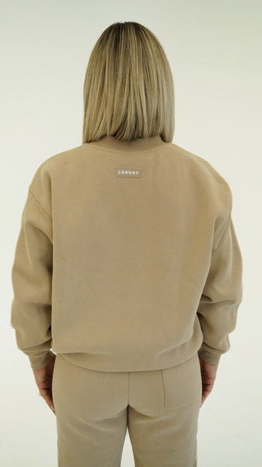 UNISEX EMBOSSED CREWNECK SWEATER