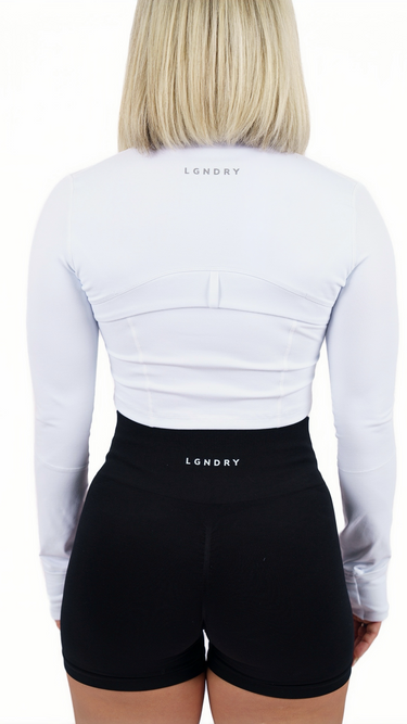 SCULPT ZIP-UP CROPPED JACKET