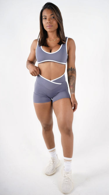 CASSIA CONTRAST TRIM SHORTS