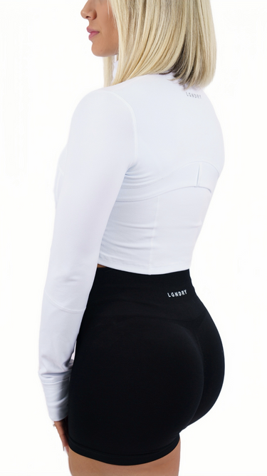 SCULPT ZIP-UP CROPPED JACKET