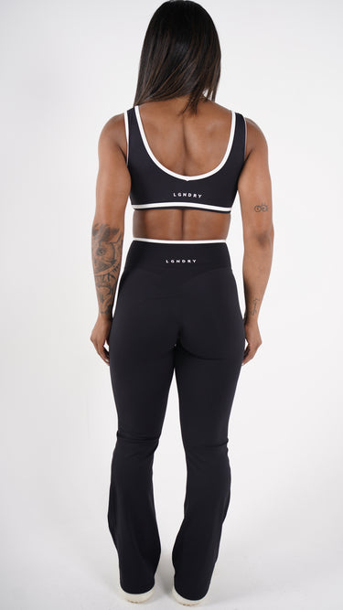 CASSIA CONTRAST TRIM FLARE LEGGING